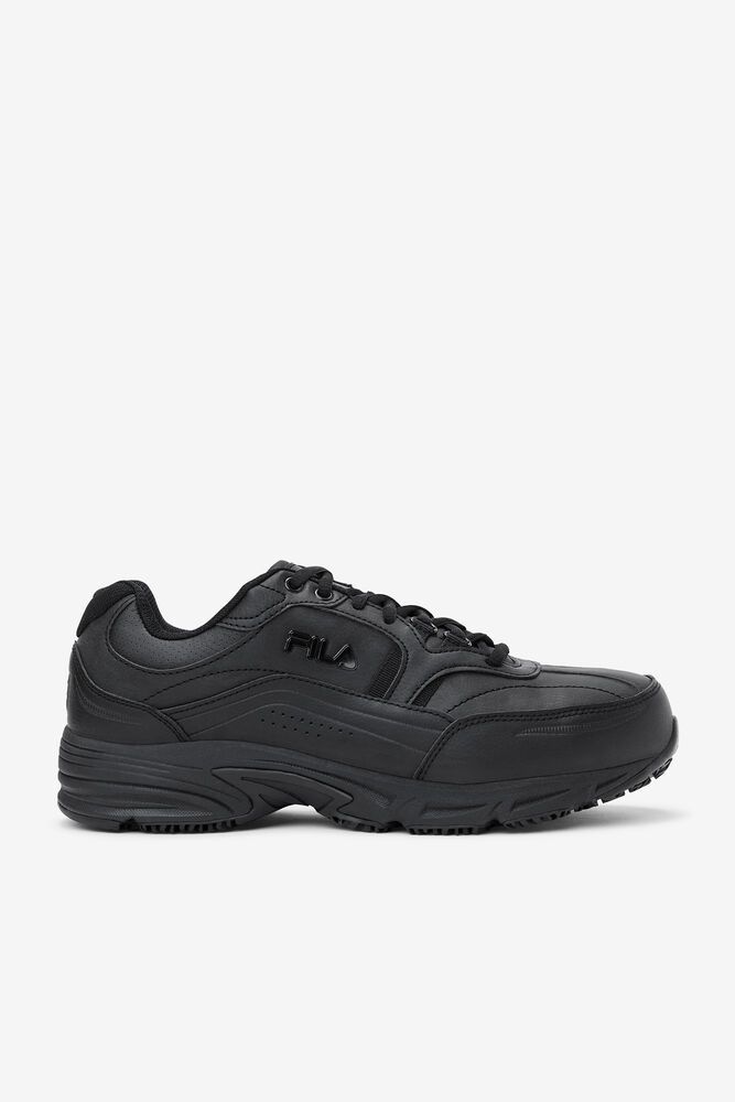 Fila Work Shoes Mens Black - Memory Workshift Slip Resistant Steel Toe - Philippines 0852639-TL